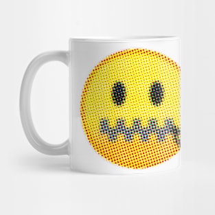 Emoji: Sealed Lips (Zipper-Mouth Face) Mug